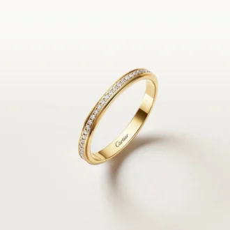 Cartier D’amour Alyans, 2,3 mm Genişlik, Paved