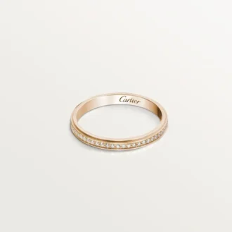 Cartier D’amour Alyans – Pembe Altın, Pırlanta – Cartier