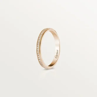 Cartier D’amour Alyans – Pembe Altın, Pırlanta – Cartier