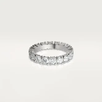 Cartier Destinee Alyans, 4,1 mm Genişlik, Paved