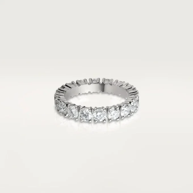 Cartier Destinee Alyans, 4,1 mm Genişlik, Paved