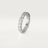 Cartier Destinee Alyans, 4,1 mm Genişlik, Paved