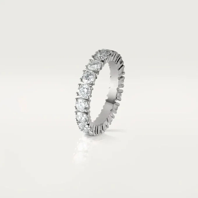 Cartier Destinee Alyans, 4,1 mm Genişlik, Paved