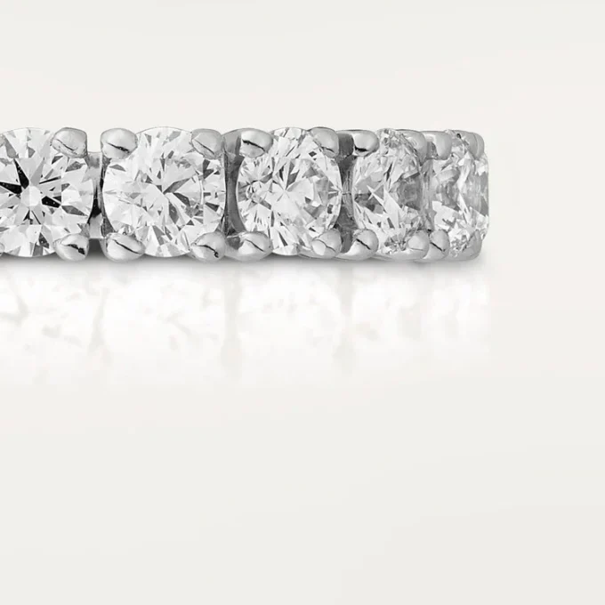 Cartier Destinee Alyans, 4,1 mm Genişlik, Paved
