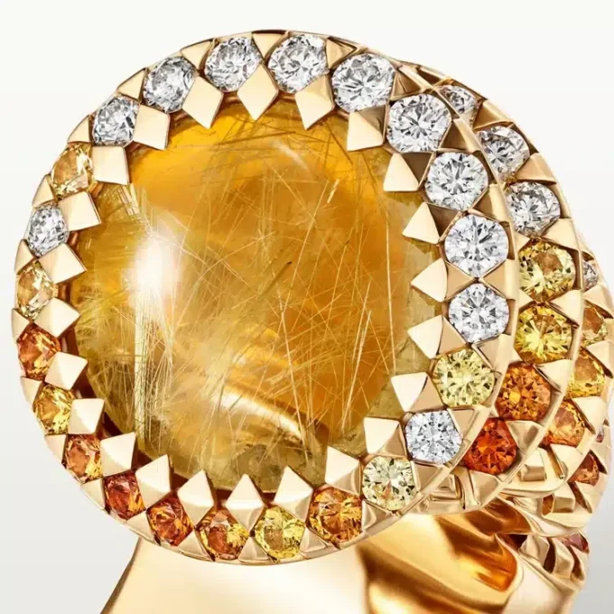 Cartier Libre Polymorph Yüzük, Kalsedon, Pırlantalar