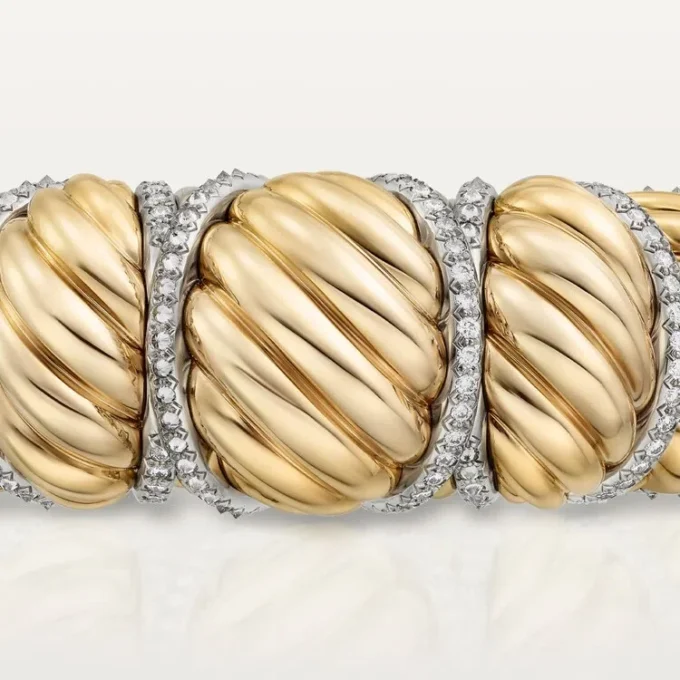 Cartier Libre Tressage Bilezik, Pırlantalar