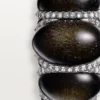 Cartier Libre Tressage Yüzük, Obsidiyen, Pırlantalar