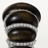 Cartier Libre Tressage Yüzük, Obsidiyen, Pırlantalar