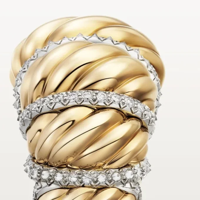 Cartier Libre Tressage Yüzük, Pırlanta