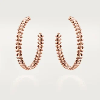 Clash De Cartier Halka Küpeler Küçük Model – Pembe Altın – Cartier