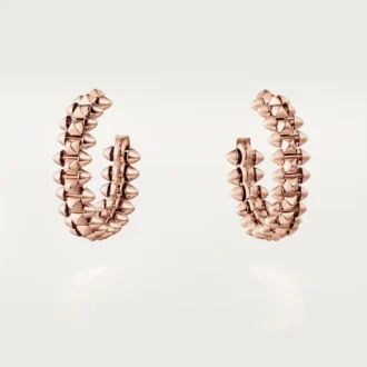 Clash De Cartier Halka Küpeler – Pembe Altın, Küçük | Cartier Us