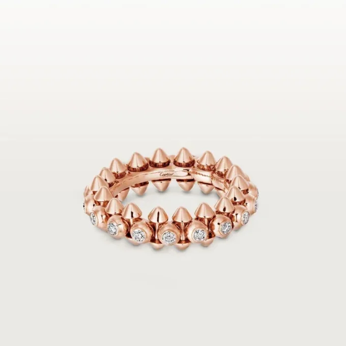 Clash De Cartier – Pembe Altın Pave Pırlanta Yüzük | Cartier Us