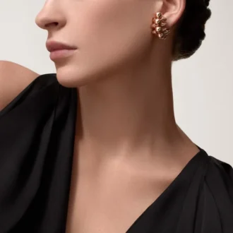 Clash De Cartier Tek Küpe, XL Model – Pembe Altın – Cartier