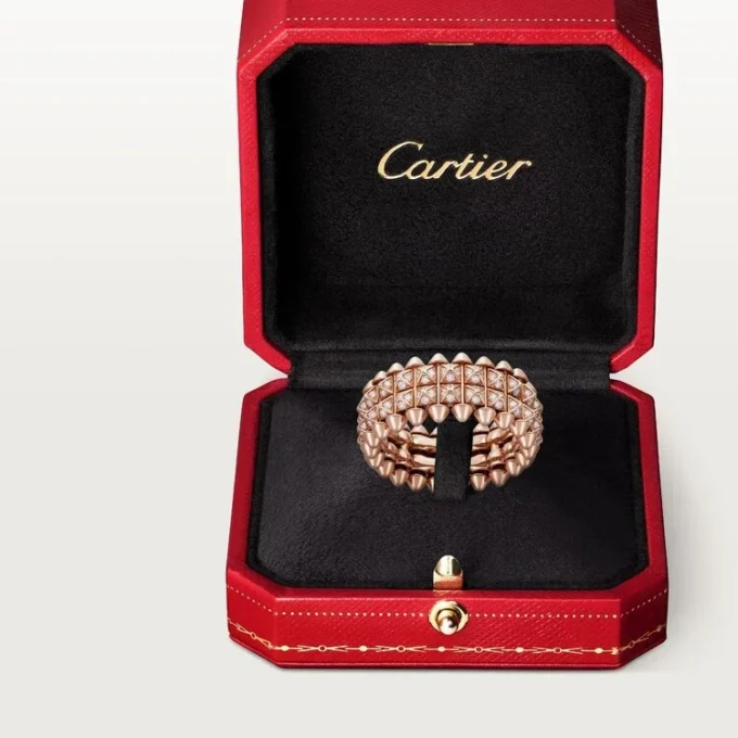 Clash De Cartier Yüzük, Çift Sıra, Paved
