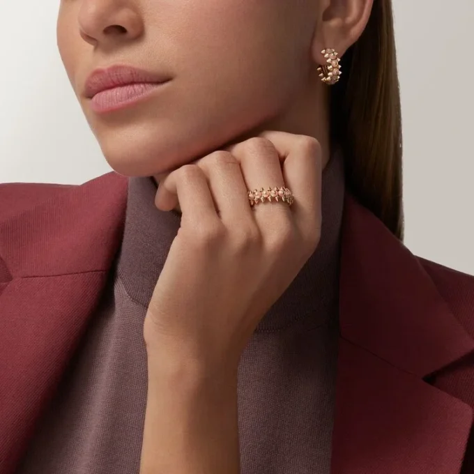 Clash De Cartier Yüzük, Pembe Kalsedon