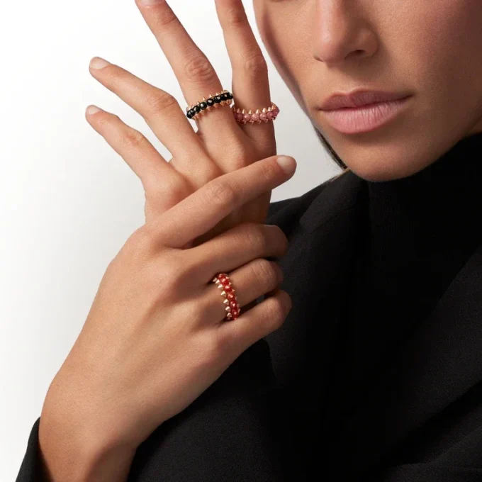 Clash De Cartier Yüzük, Pembe Kalsedon