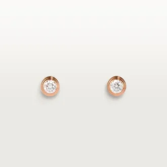 Diamants Legers Küpeler, mm – Pembe Altın, Pırlanta – Cartier