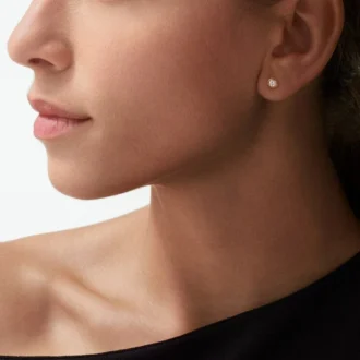 Diamants Legers Küpeler, mm – Pembe Altın, Pırlanta – Cartier