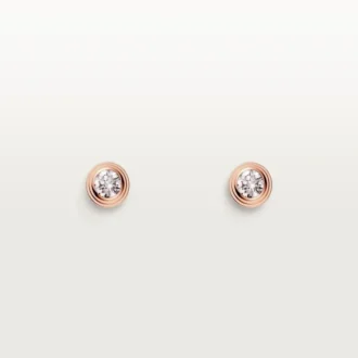 Diamants Legers Küpeler – Pembe Altın, Pırlantalar – Cartier