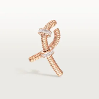 Ecrou De Cartier Sağ Küpe – Pembe Altın, Pırlanta – Cartier