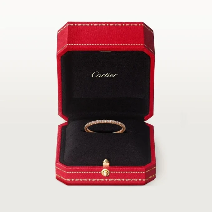 Etincelle De Cartier Alyans, 1,5 mm Genişlik, Paved