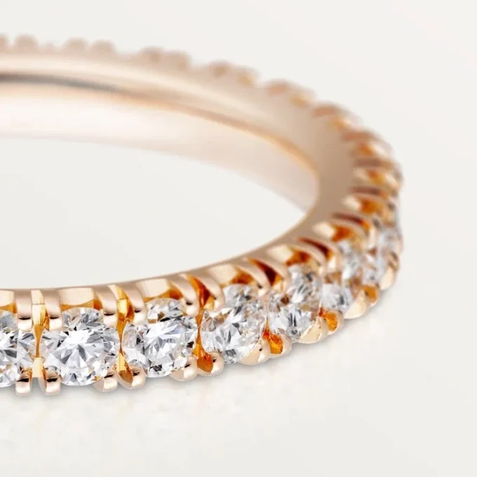Etincelle De Cartier Alyans, 2,6 mm Genişlik, Paved