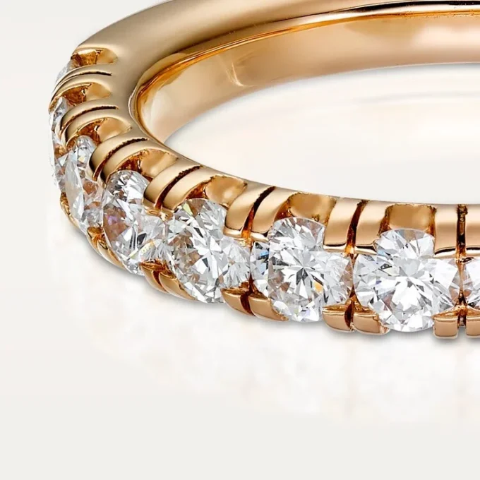 Etincelle De Cartier Alyans – Pembe Altın, Pırlanta – Cartier
