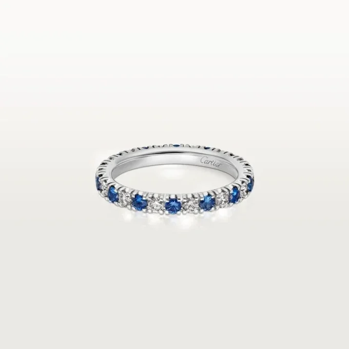 Etincelle De Cartier Alyans – Platin, Safir, Pırlanta – Cartier