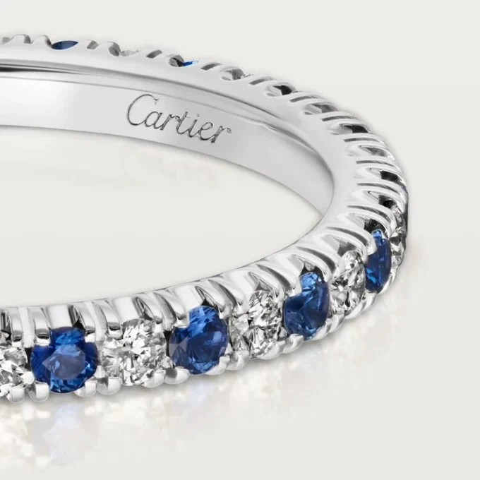 Etincelle De Cartier Alyans – Platin, Safir, Pırlanta – Cartier