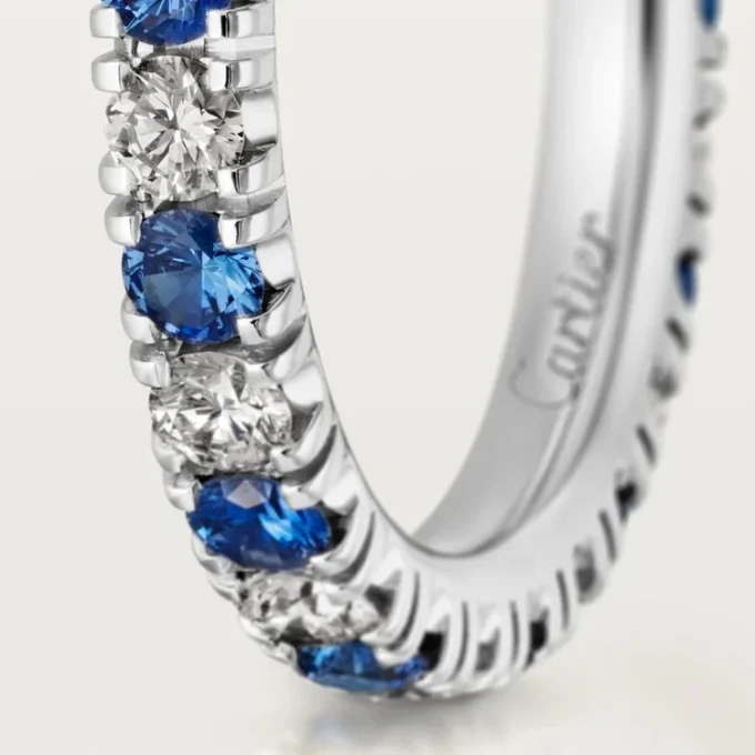 Etincelle De Cartier Alyans – Platin, Safir, Pırlanta – Cartier