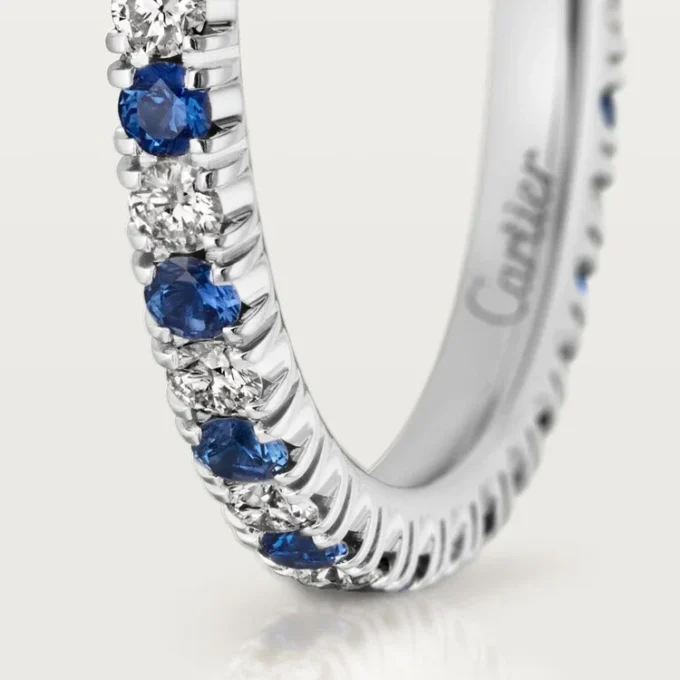 Etincelle De Cartier Alyans – Platin, Safir, Pırlanta – Cartier