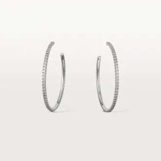 Etincelle De Cartier Küpeler, Büyük Model – Beyaz Altın, Pırlanta – Cartier