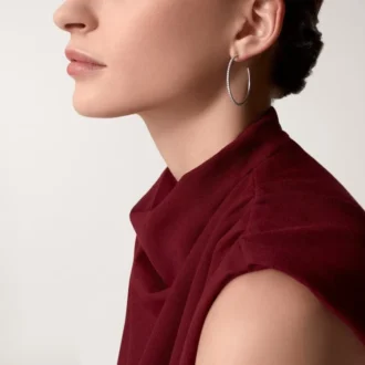 Etincelle De Cartier Küpeler, Büyük Model – Beyaz Altın, Pırlanta – Cartier