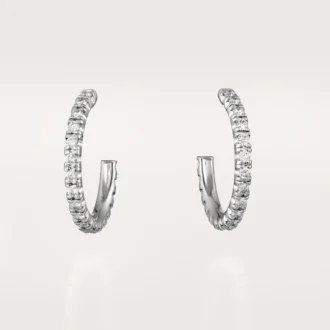 Etincelle De Cartier Küpeler, Küçük Model – Beyaz Altın, Pırlantalar – Cartier