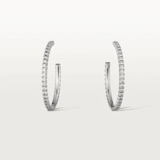 Etincelle De Cartier Küpeler, Orta Model – Beyaz Altın, Pırlantalar – Cartier