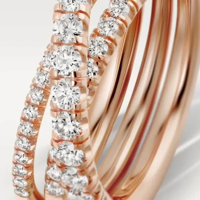 Etincelle De Cartier Yüzük – Pembe Altın, Pırlanta – Cartier