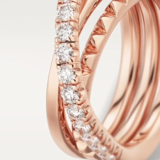 Etincelle De Cartier Yüzük – Pembe Altın, Pırlanta – Cartier