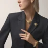 Faune Et Flore De Cartier Yüzük, Sarı, Turuncu ve Kahverengi Pırlantalar, Paved