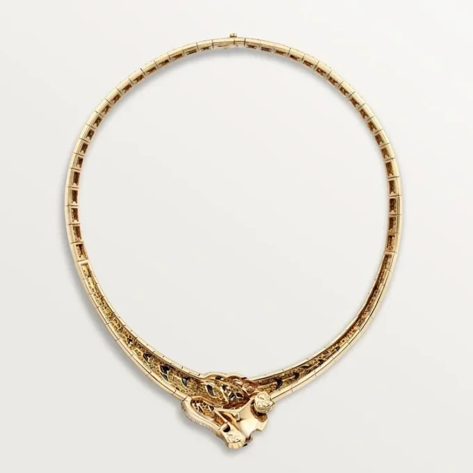 Faune Et Flore De Cartier Kolye, Sarı, Turuncu ve Kahverengi Pırlantalar, Paved