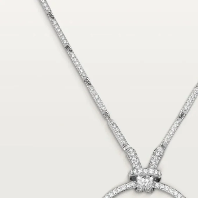 Faune Et Flore De Cartier Kolye, Zümrüt Damlalar, Paved