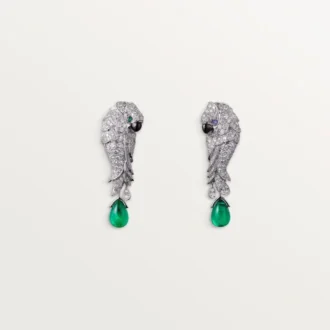Faune Et Flore De Cartier Küpeler, Zümrüt Damlalar, Paved