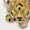Faune Et Flore De Cartier Yüzük, Sarı, Turuncu ve Kahverengi Pırlantalar, Paved