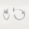 Juste Un Clou Küpeler – Beyaz Altın – Cartier