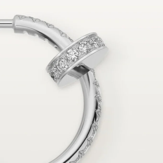 Juste Un Clou Küpeler – Beyaz Altın, Pırlanta – Cartier