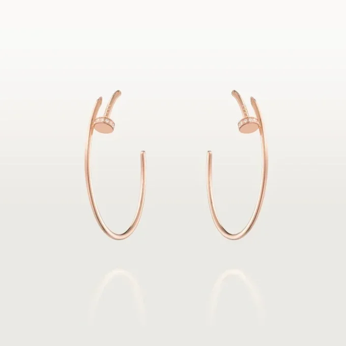 Juste Un Clou Küpeler – Pembe Altın, Pırlanta – Cartier