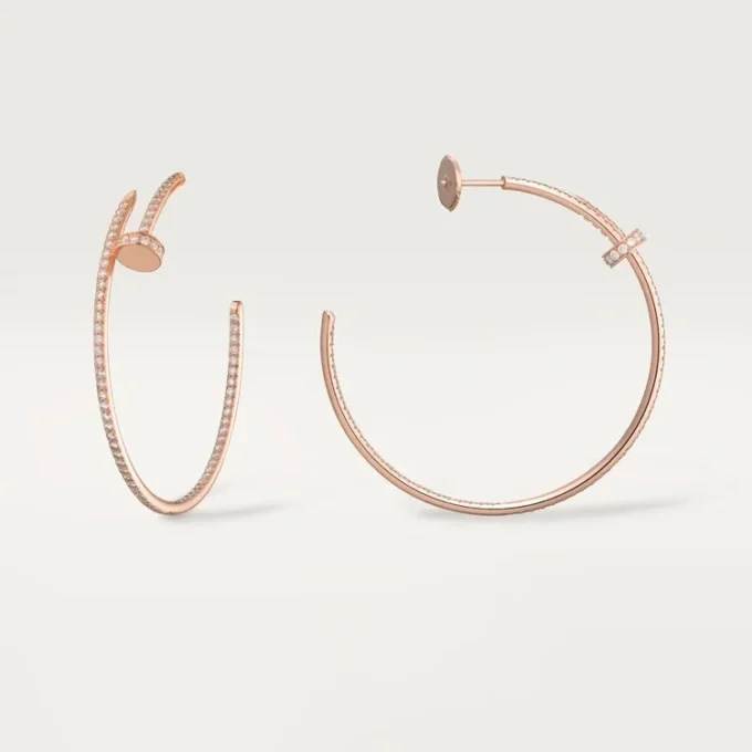 Juste Un Clou Küpeler – Pembe Altın, Pırlanta – Cartier
