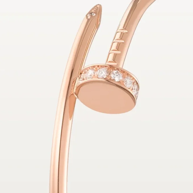 Juste Un Clou Küpeler – Pembe Altın, Pırlanta – Cartier