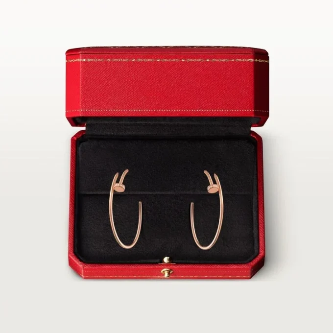 Juste Un Clou Küpeler – Pembe Altın, Pırlanta – Cartier