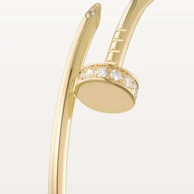 Juste Un Clou Küpeler – Sarı Altın, Pırlanta – Cartier