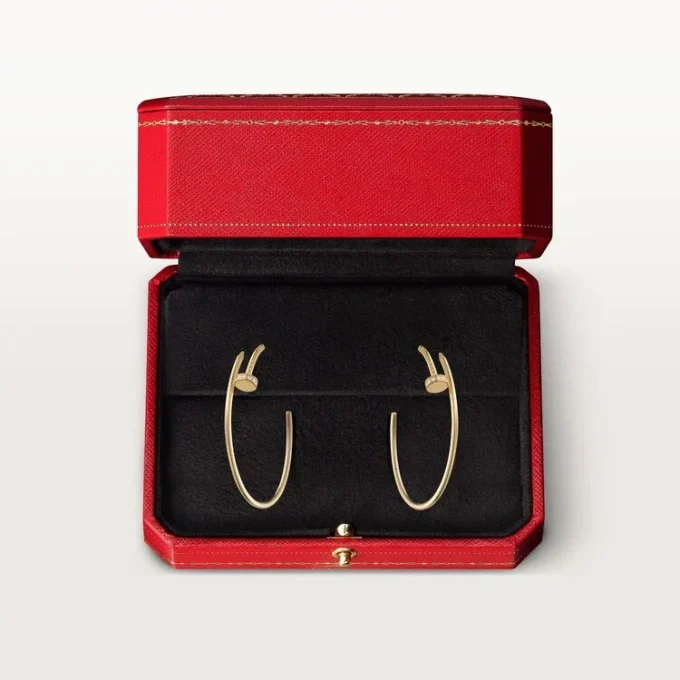 Juste Un Clou Küpeler – Sarı Altın, Pırlanta – Cartier